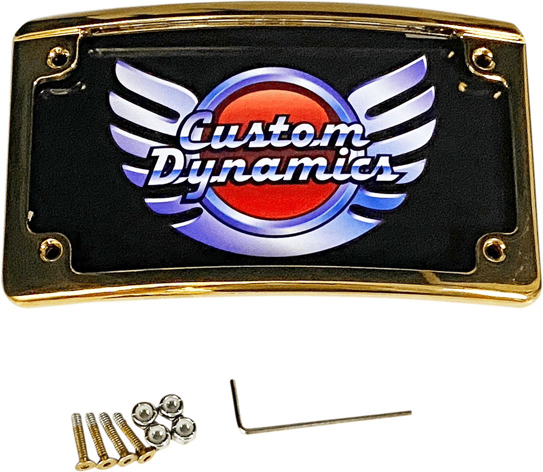 Custom Dynamics *Limited Edition* Gold Radius LED License Plate