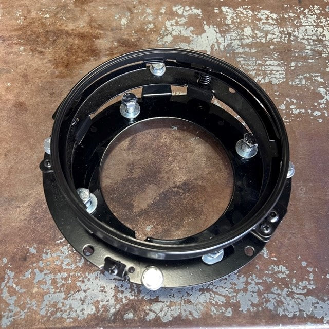 Elite 7" Round Headlight Ring & Adapter For FXR Fairing