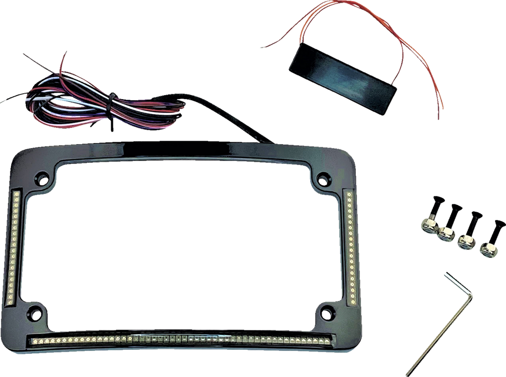 All-In-One LED Motorcycle Plate Frame
