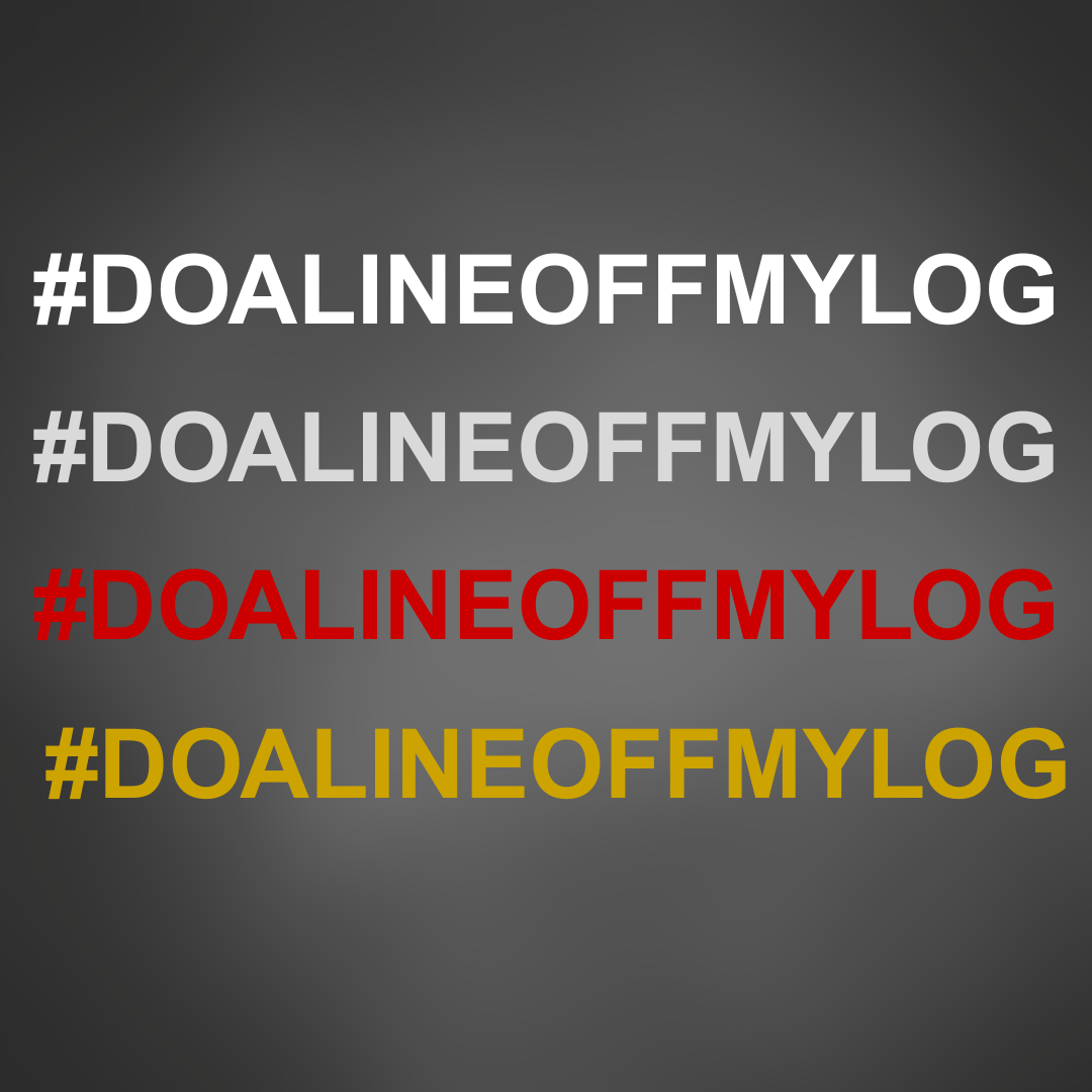 #DOALINEOFFMYLOG Swingarm Sticker