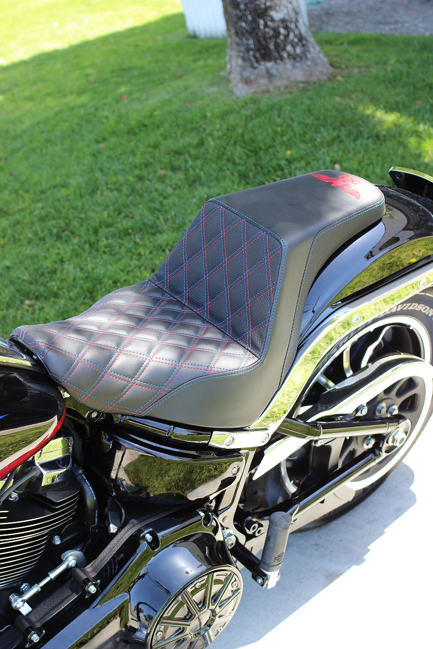 Imzz x Saddlemen Step-Up Seat for M8 Streetbob FXBB/S & Standard FXST