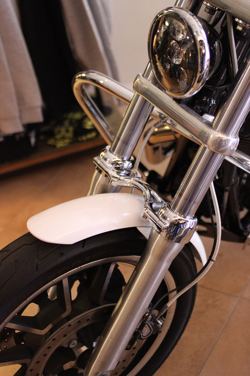 dyna fork brace chrome