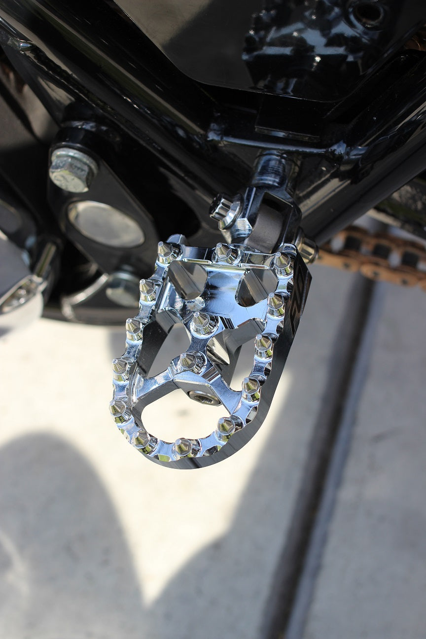 Flo Motorsports V2 MX Style Harley Footpegs