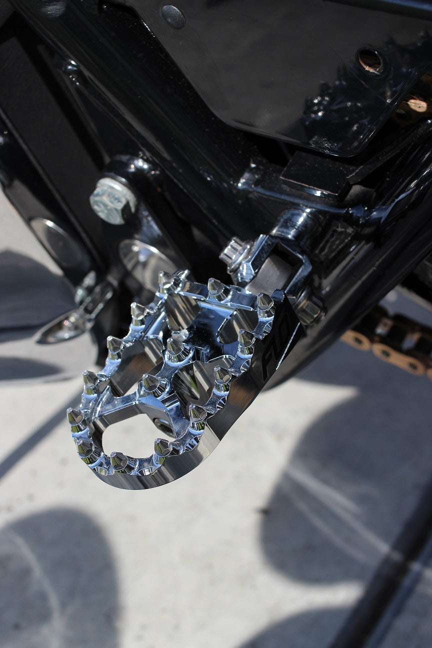 Flo Motorsports V2 MX Style Harley Footpegs