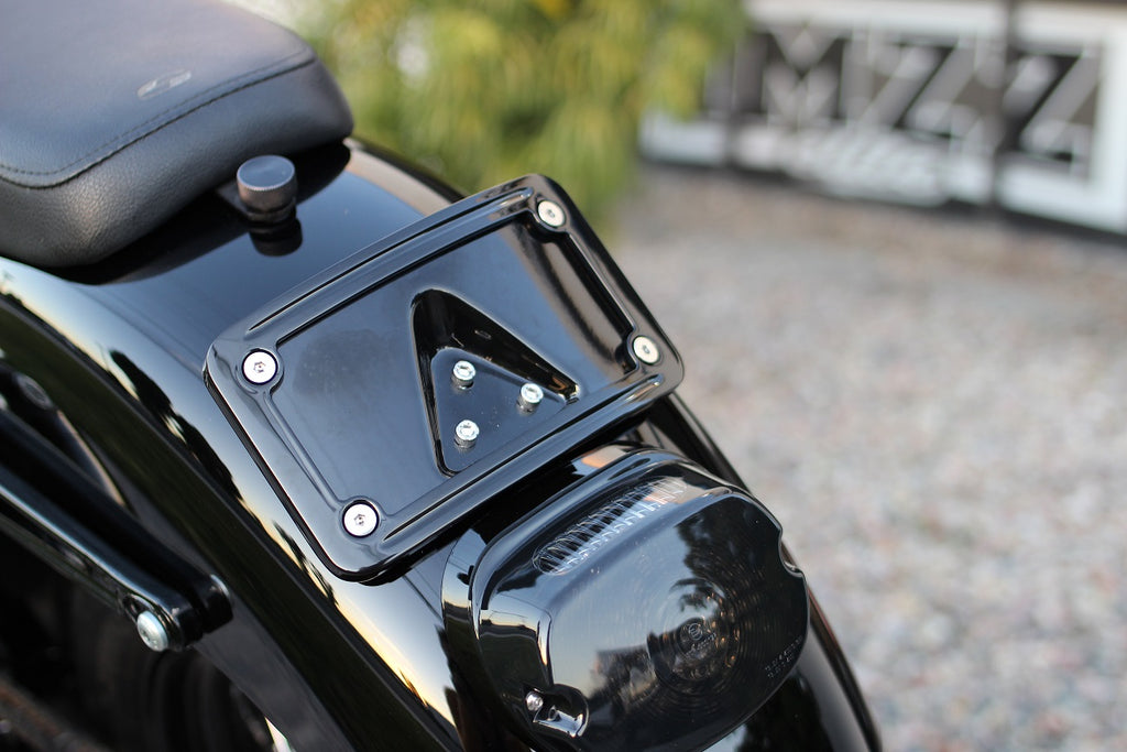 laydown license plate frame