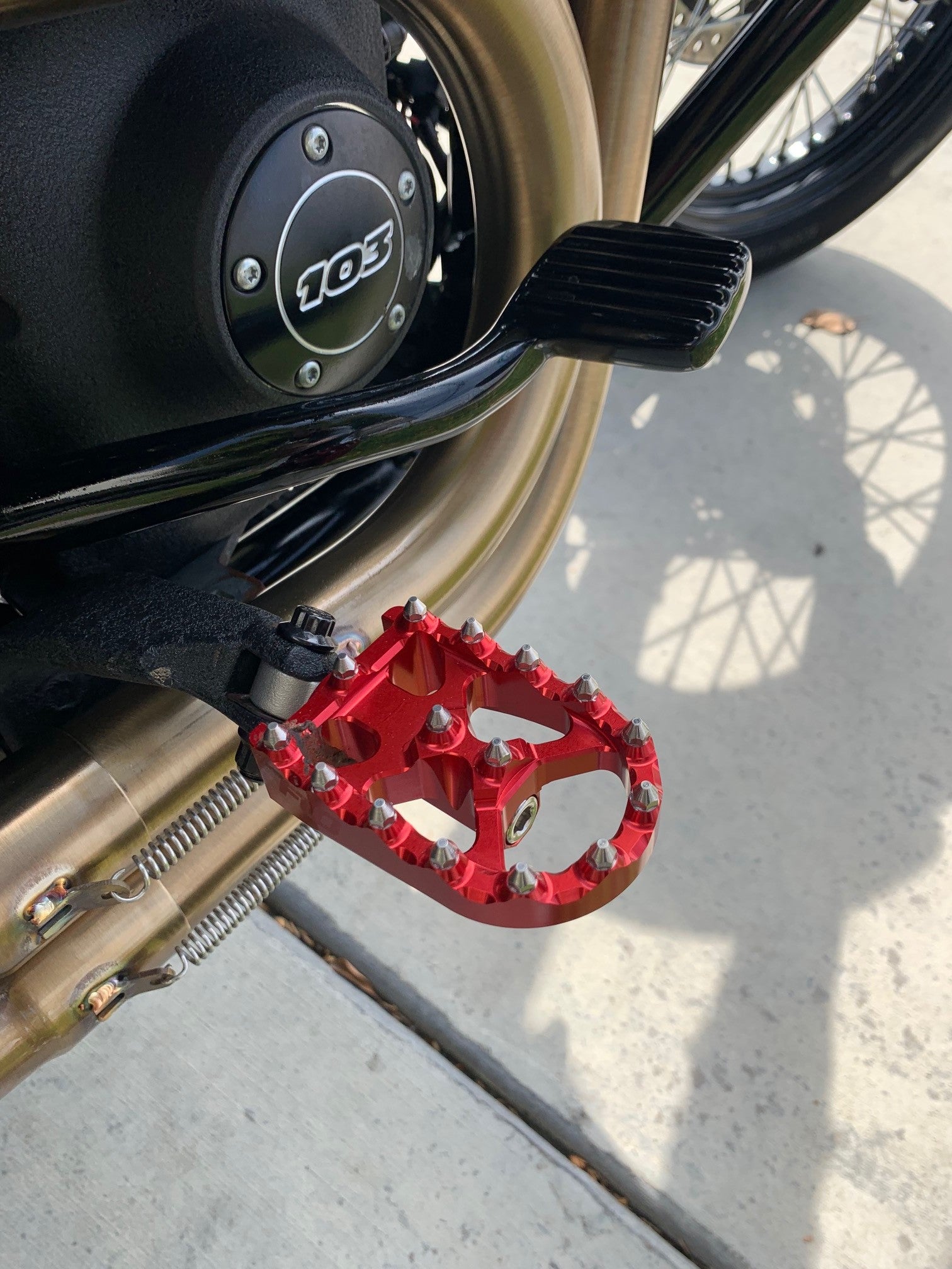 FLO Motorsports MXスタイルフットペグ Flo Motorsports + Best 