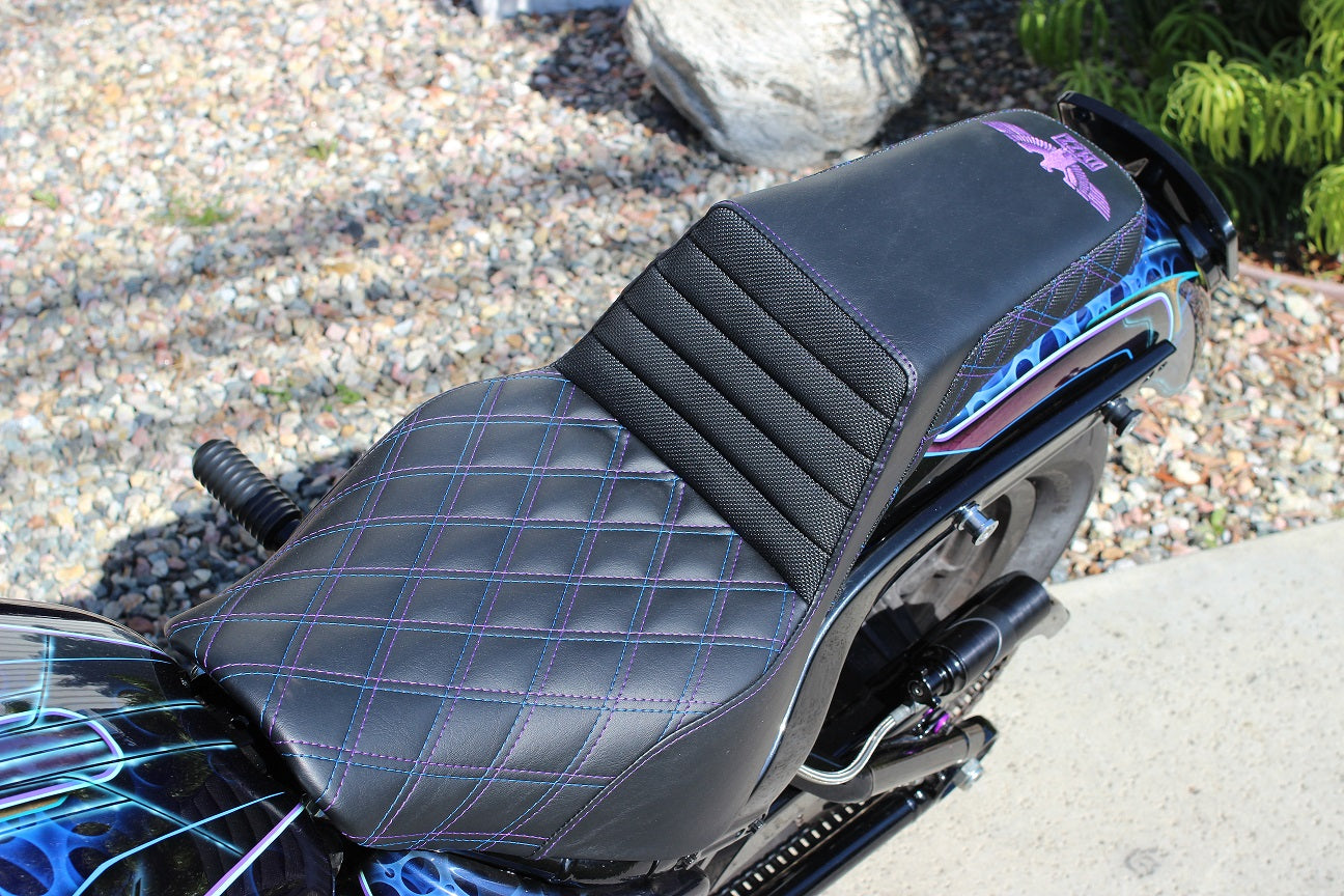 Imzz x Saddlemen Seat for M8 FXBB w/Upgraded FXLR or Heritage Gas Tank