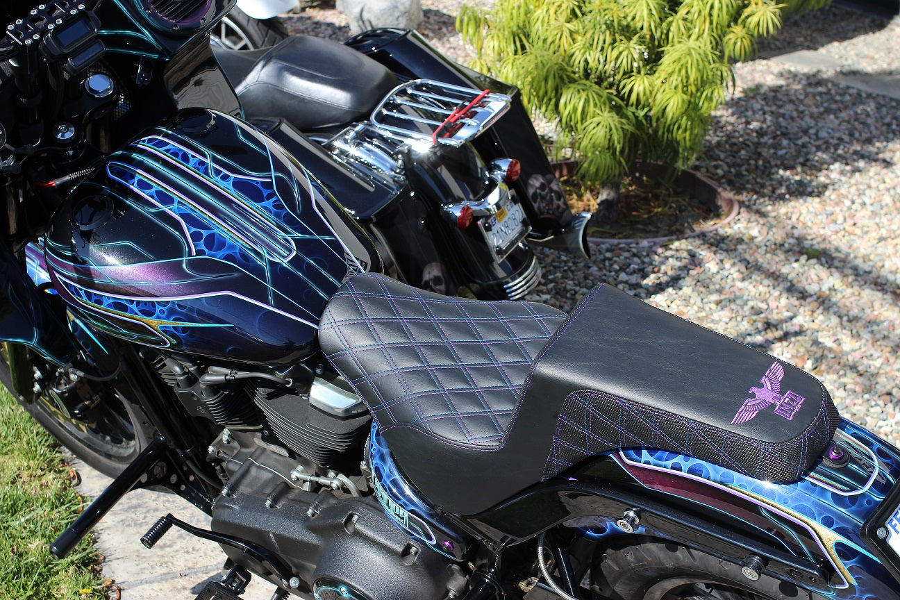 Imzz x Saddlemen Seat for M8 FXBB w/Upgraded FXLR or Heritage Gas Tank