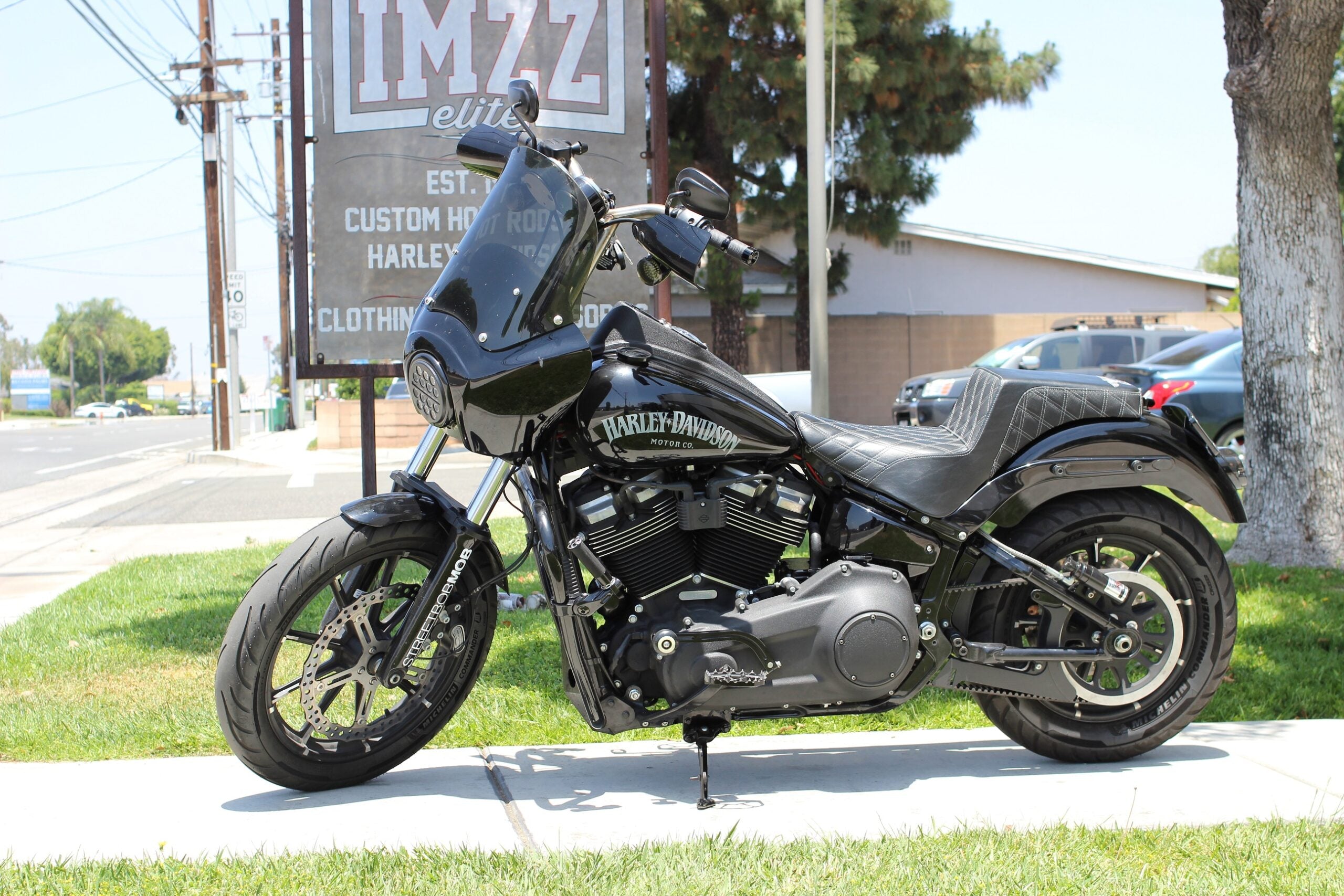 m8 softail +1 kickstand drop