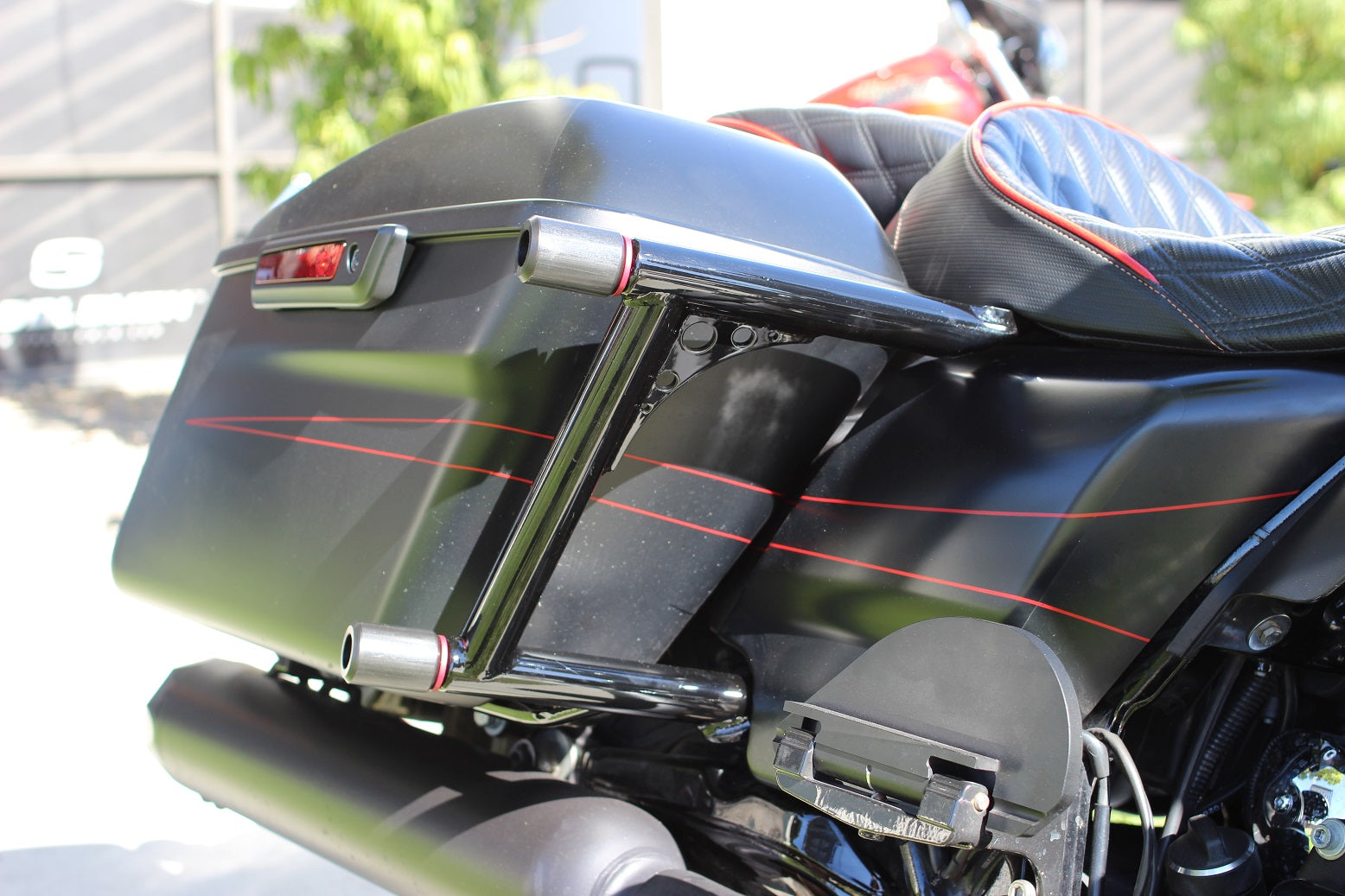 rear bagger crash bar