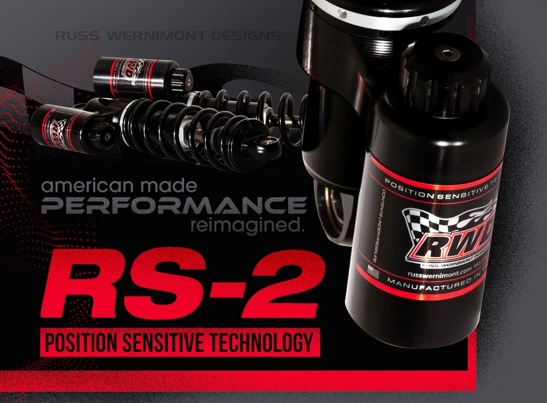 RWD RS-2 Piggyback Shocks for Bagger