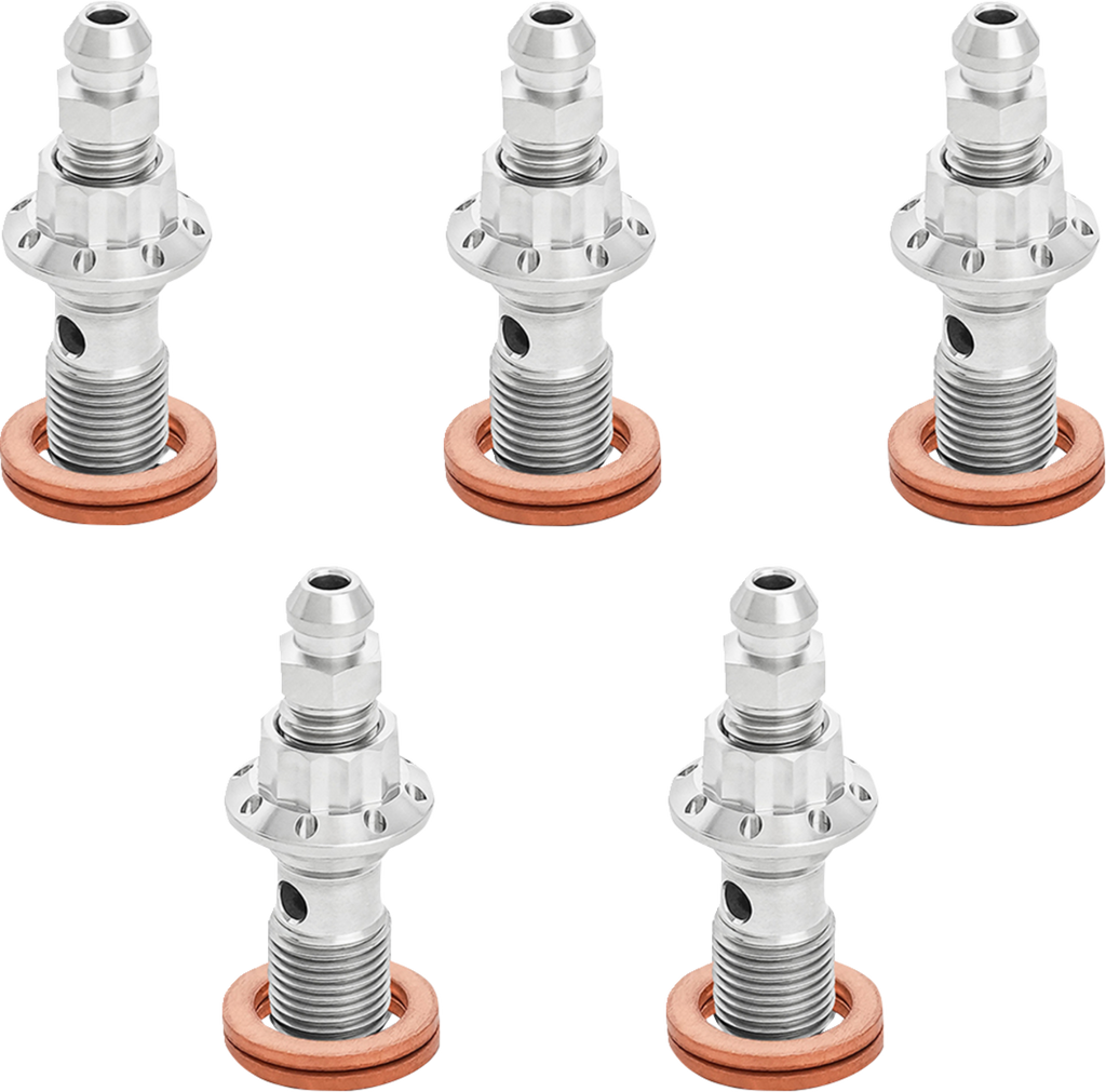 Arlen Ness 10mm x 1.0 titanium banjo bolt with bleeder