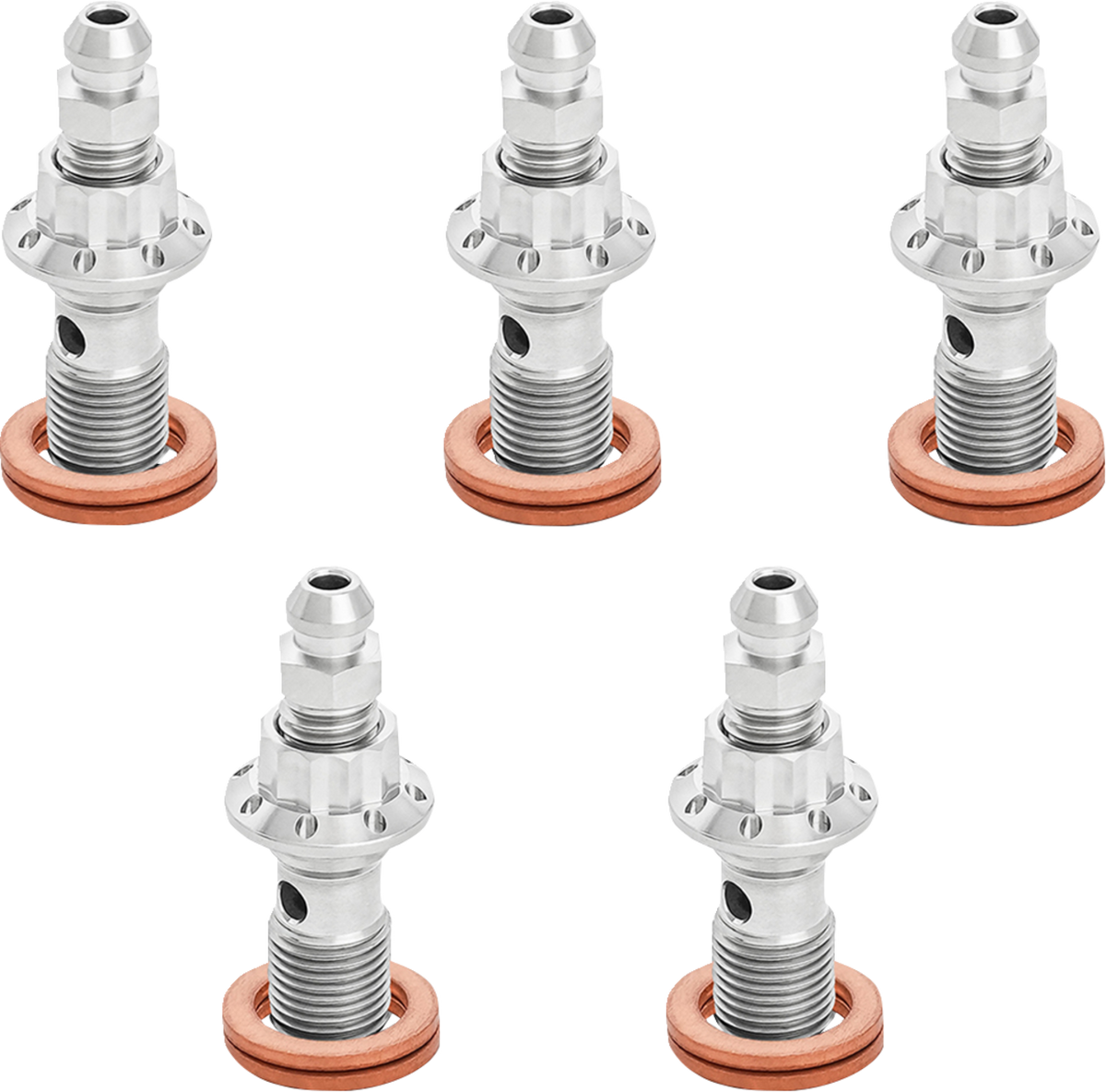 Arlen Ness 10mm x 1.0 titanium banjo bolt with bleeder