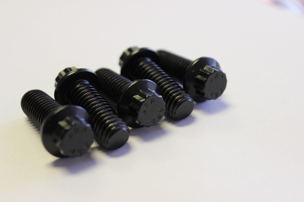 Black Oxide ARP rear brake rotor bolts for Harley