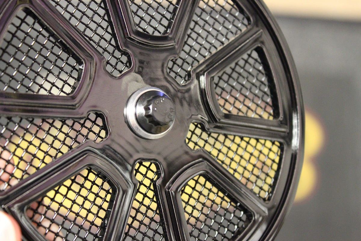 ARP 12-point bolt seated inside billet aluminum beauty washer