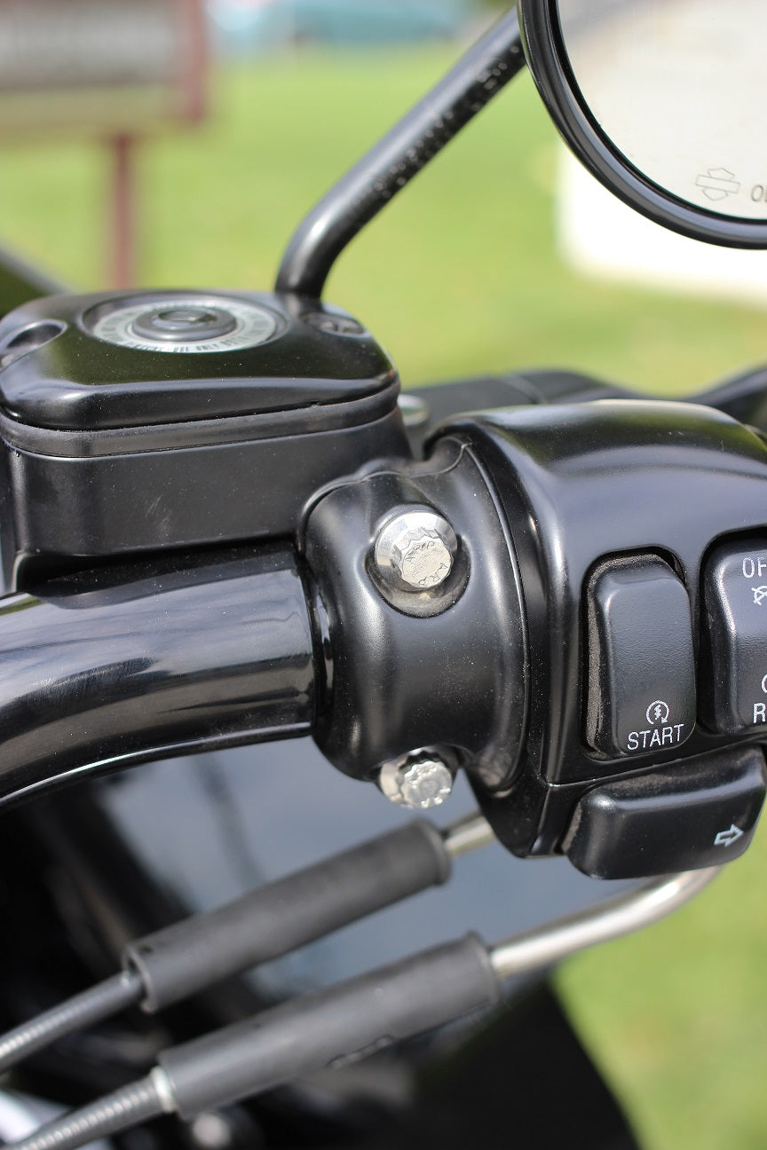 ARP 12-point bolts installed on Harley brake control clamp
