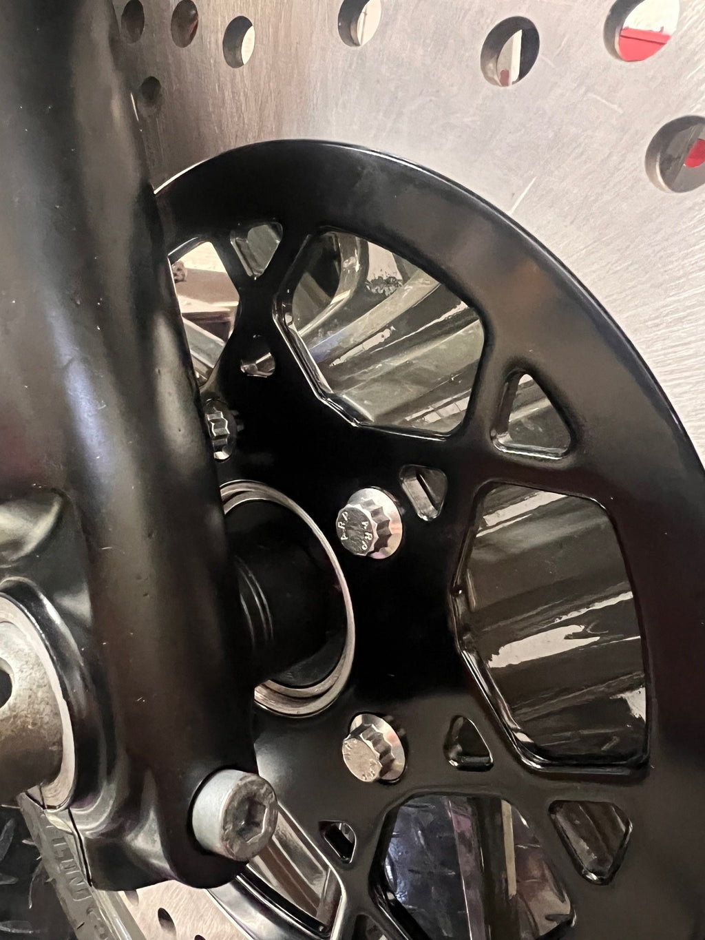 Stainless steel ARP front brake rotor bolts for Harley-Davidson