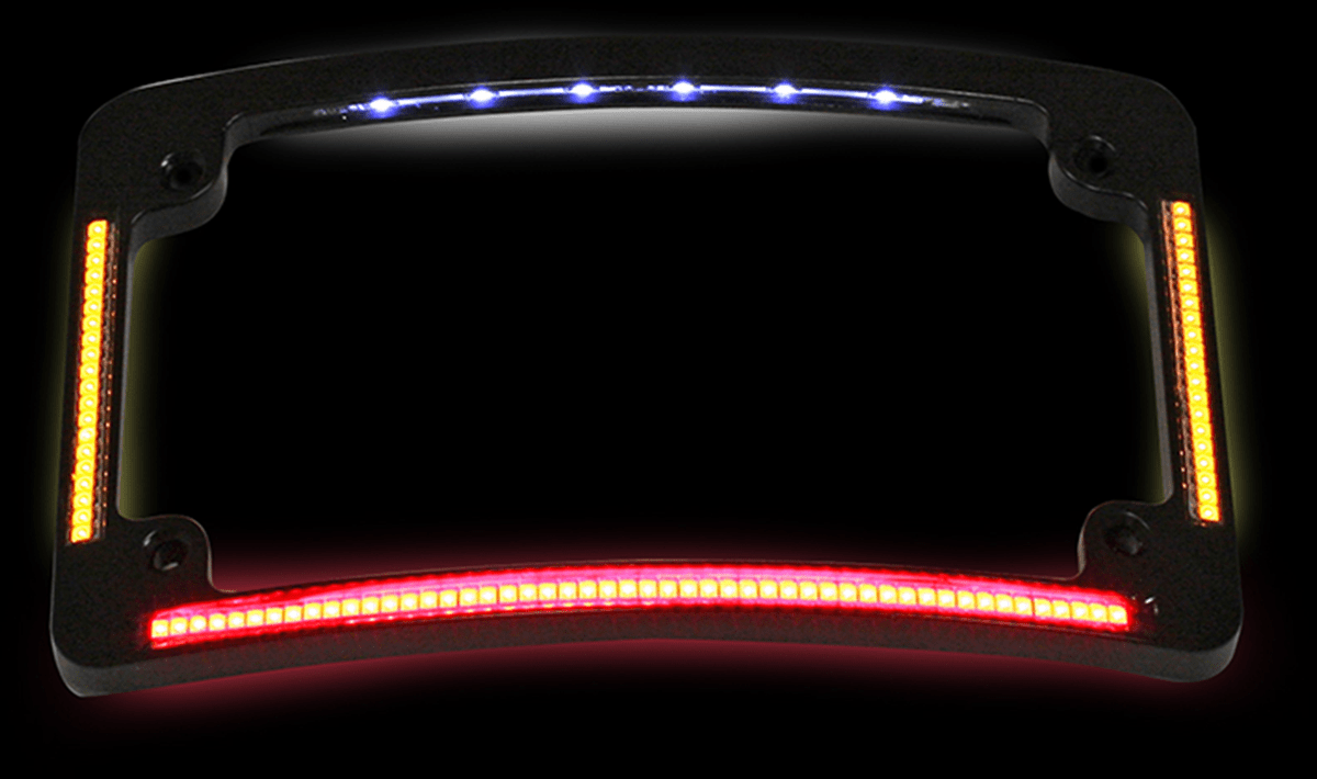 All-In-One LED Motorcycle Plate Frame