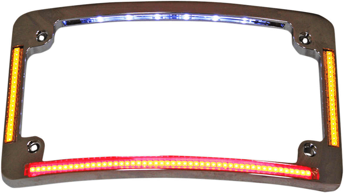 All-In-One LED Motorcycle Plate Frame