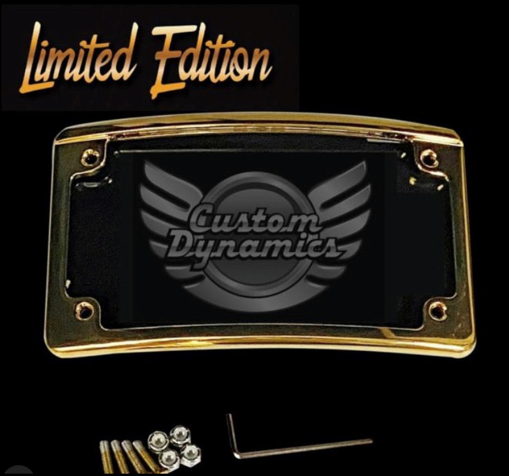 Custom Dynamics *Limited Edition* Gold Radius LED License Plate Frame