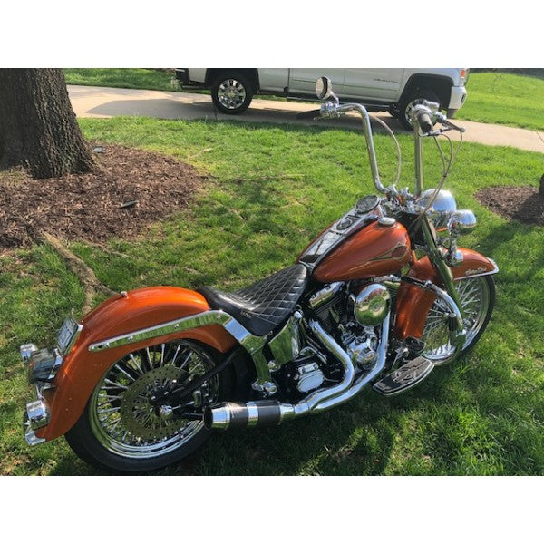 D&D 2018-2021 2:1 Softail M8 Bob Cat Up-Swept Exhaust