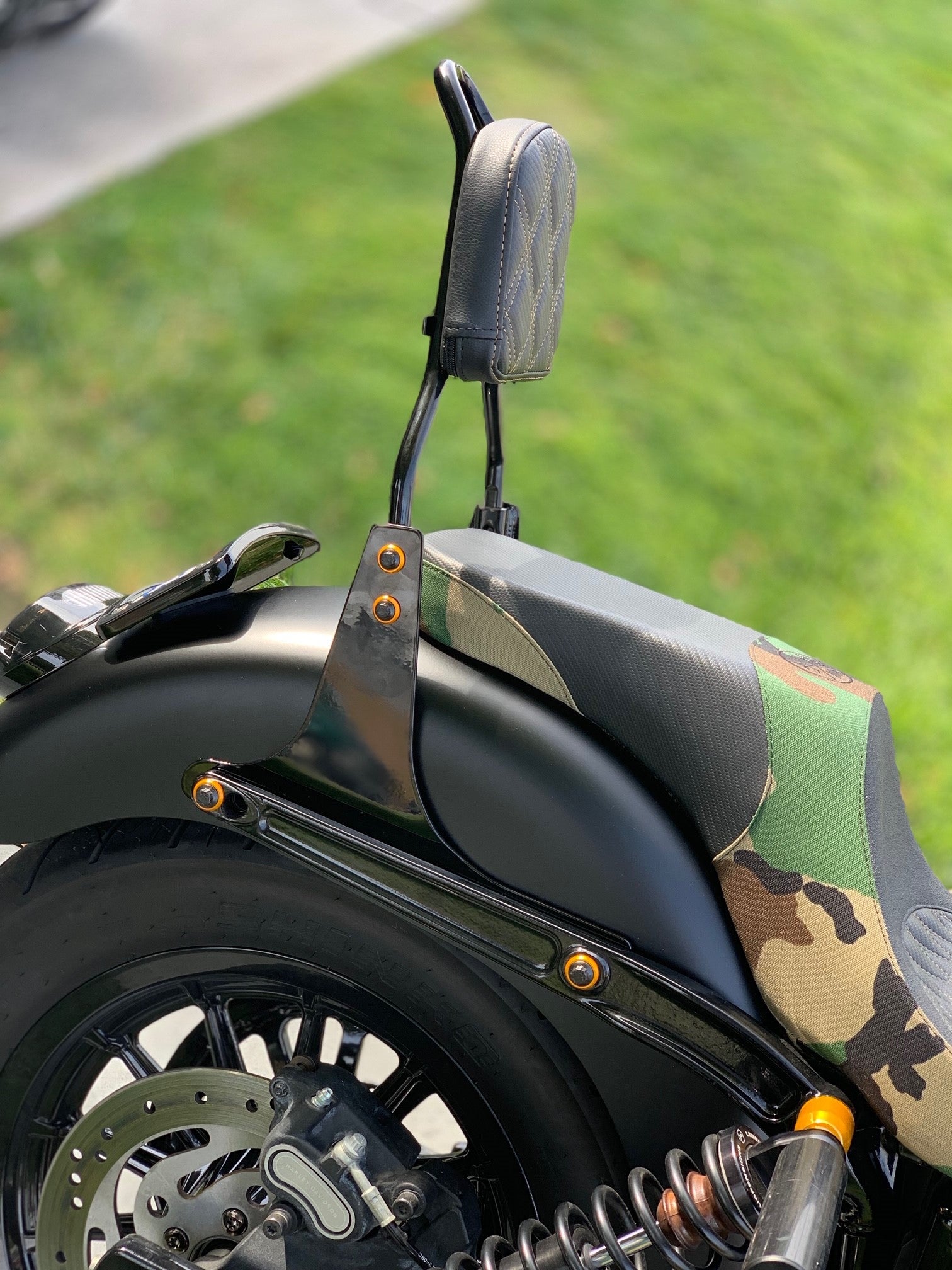 Imzz Elite Signature All-In-One Sissy Bar Kit for 18+ Softails