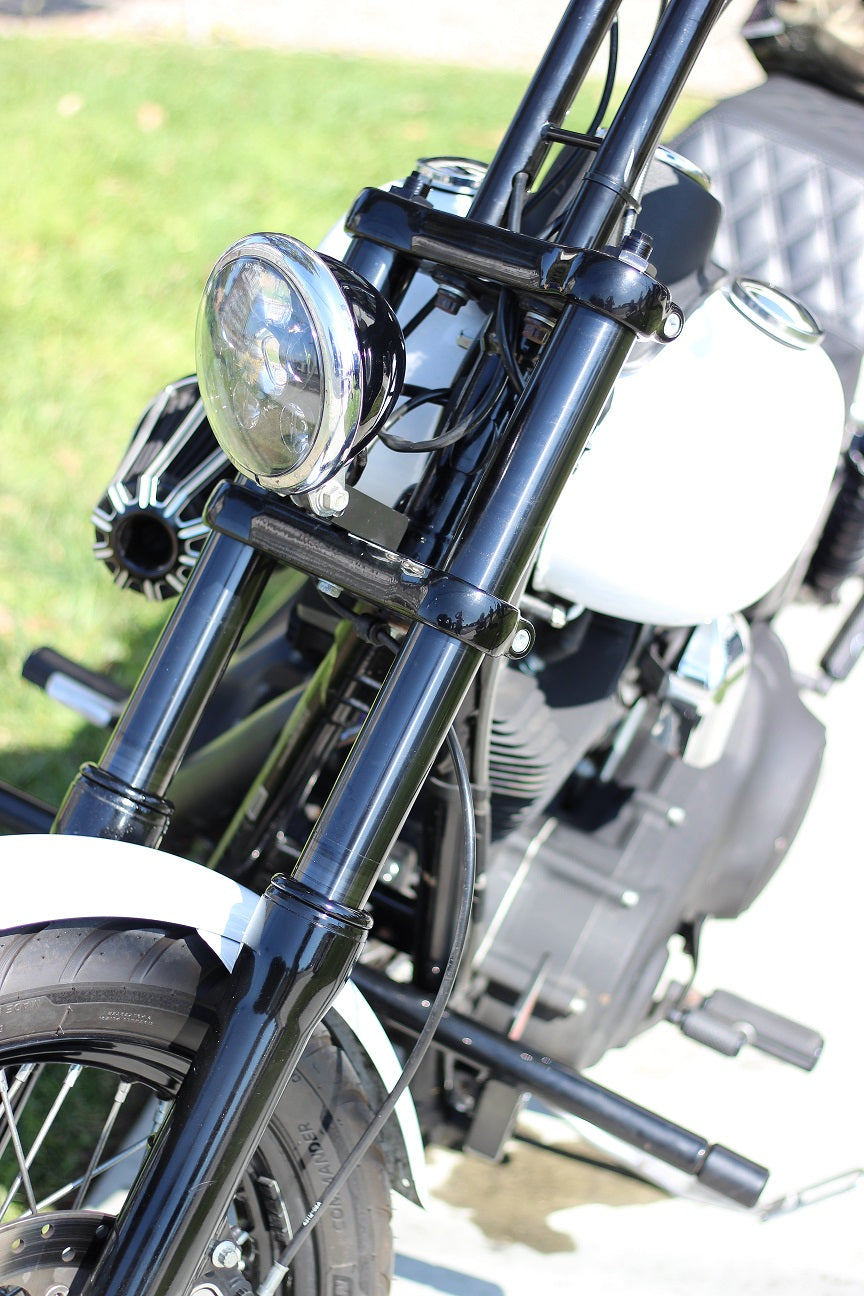 Elite Black DLC 49mm fork tubes for Harley-Davidson Touring, Softail, and Dyna motorcycles