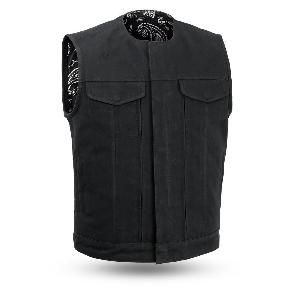 First MFG Fairfax Men's Canvas Motorcycle Vest