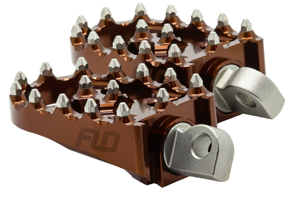 Flo Motorsports V2 MX Style Harley Footpegs