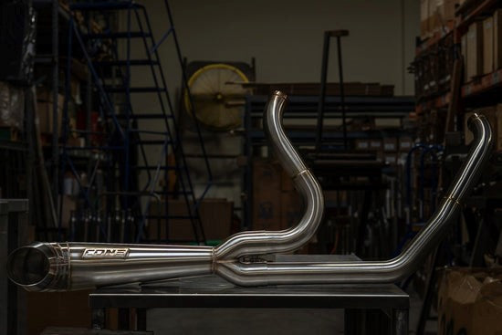 Cone Performance turnout 2-1 exhaust Harley high clearance system