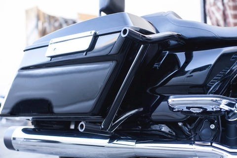 Santoro Heavy Hitter bag guards for Harley Touring motorcycles