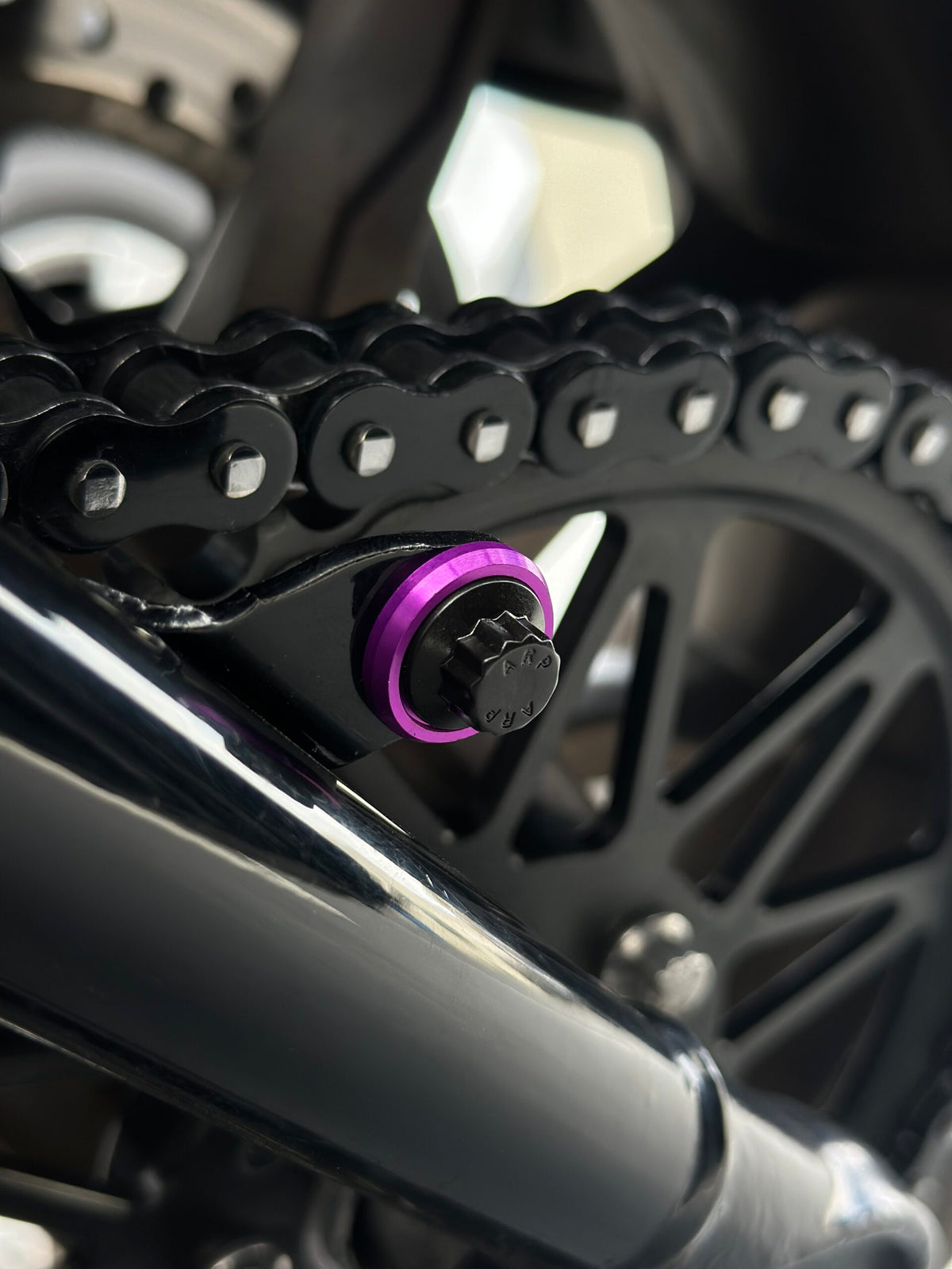 Imzz Elite billet aluminum beauty washer with ARP 12-point bolt