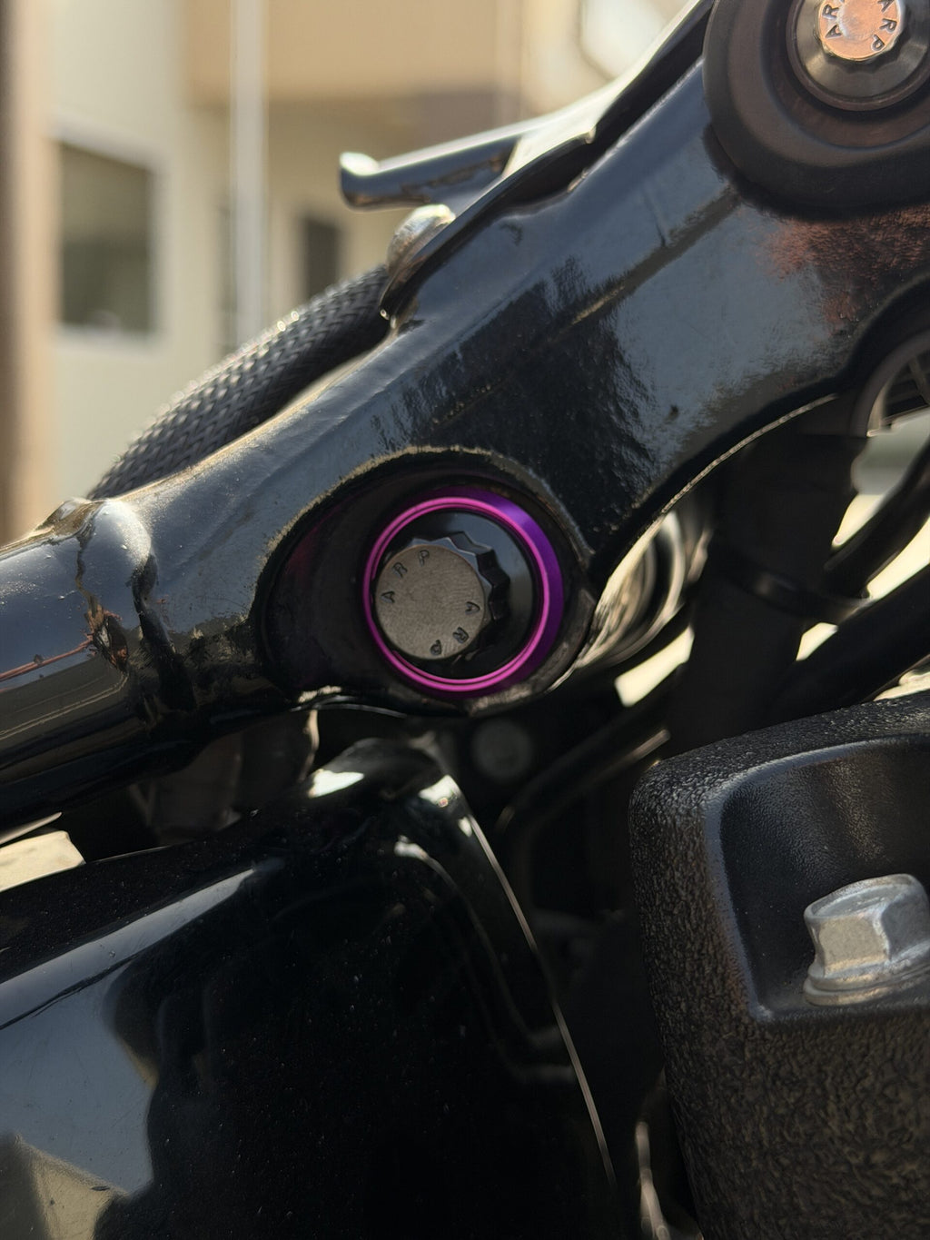 Imzz Elite billet aluminum accent washer for upper shock bolt