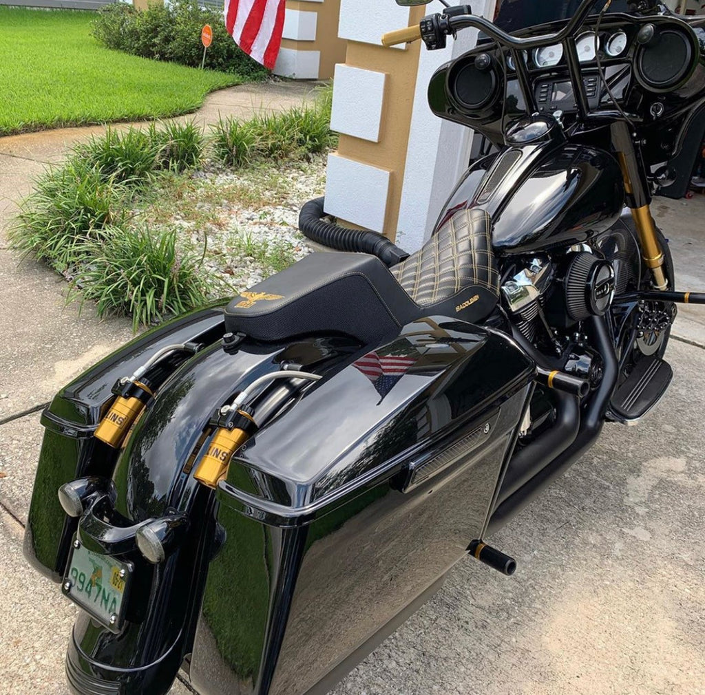 Imzz x Saddlemen Step-Up Seat for Harley Bagger (2008-2022)