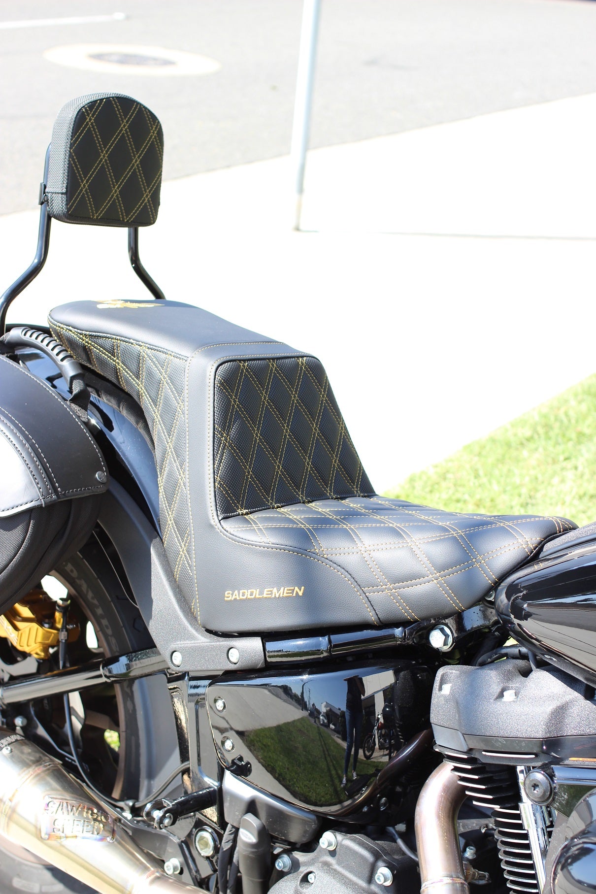 Imzz x Saddlemen TOUR Step-Up Seat – Harley Bagger Seat – Imzz Elite