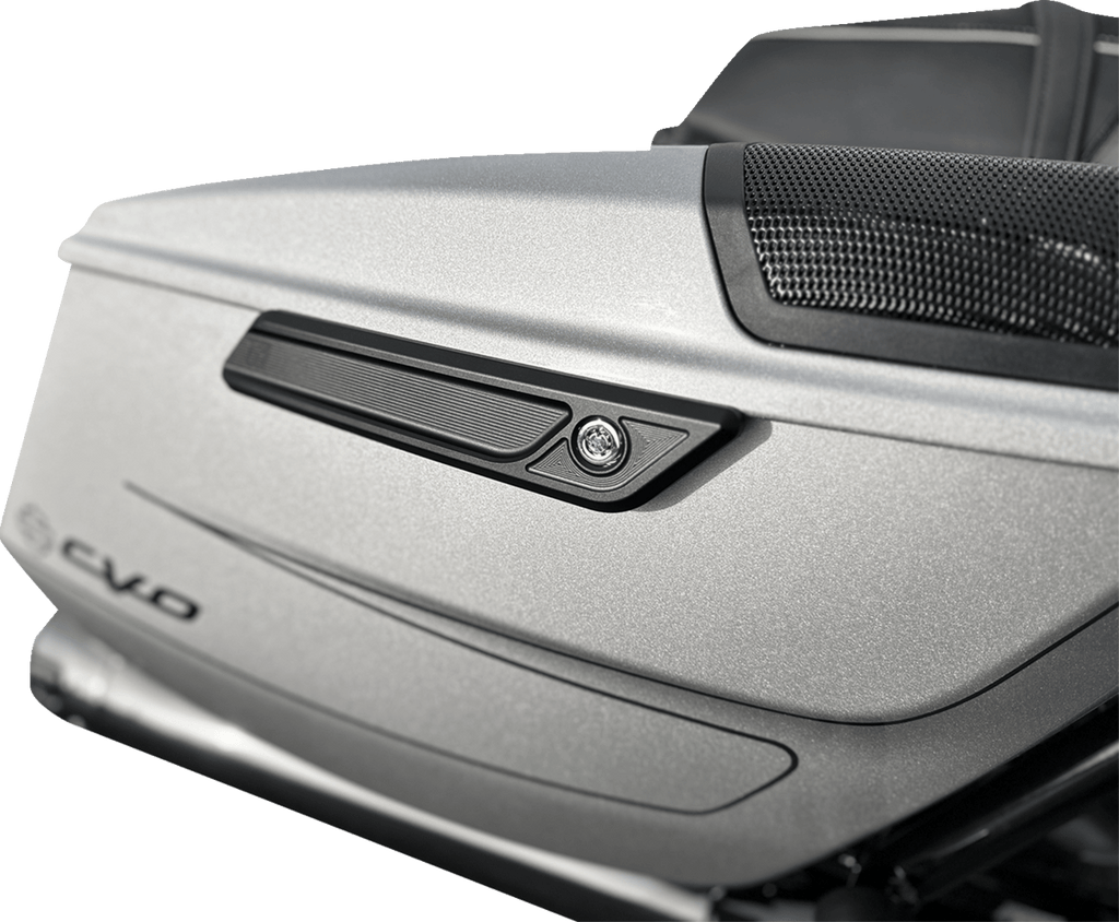 performance bagger saddlebags hinge cover