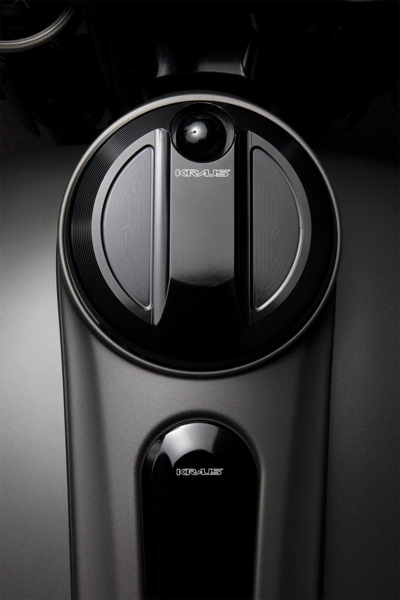 Kraus Pro-Line billet aluminum gas door for Harley-Davidson Touring