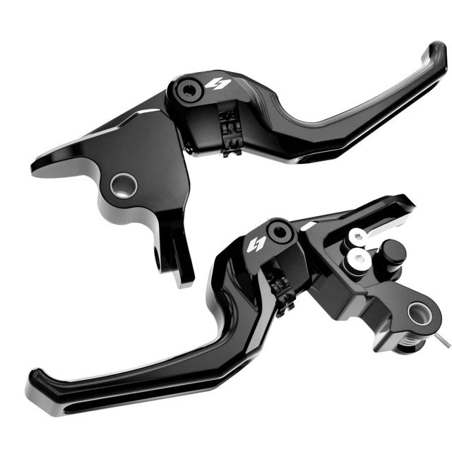 Kraus TALON adjustable levers installed on Harley Road Glide