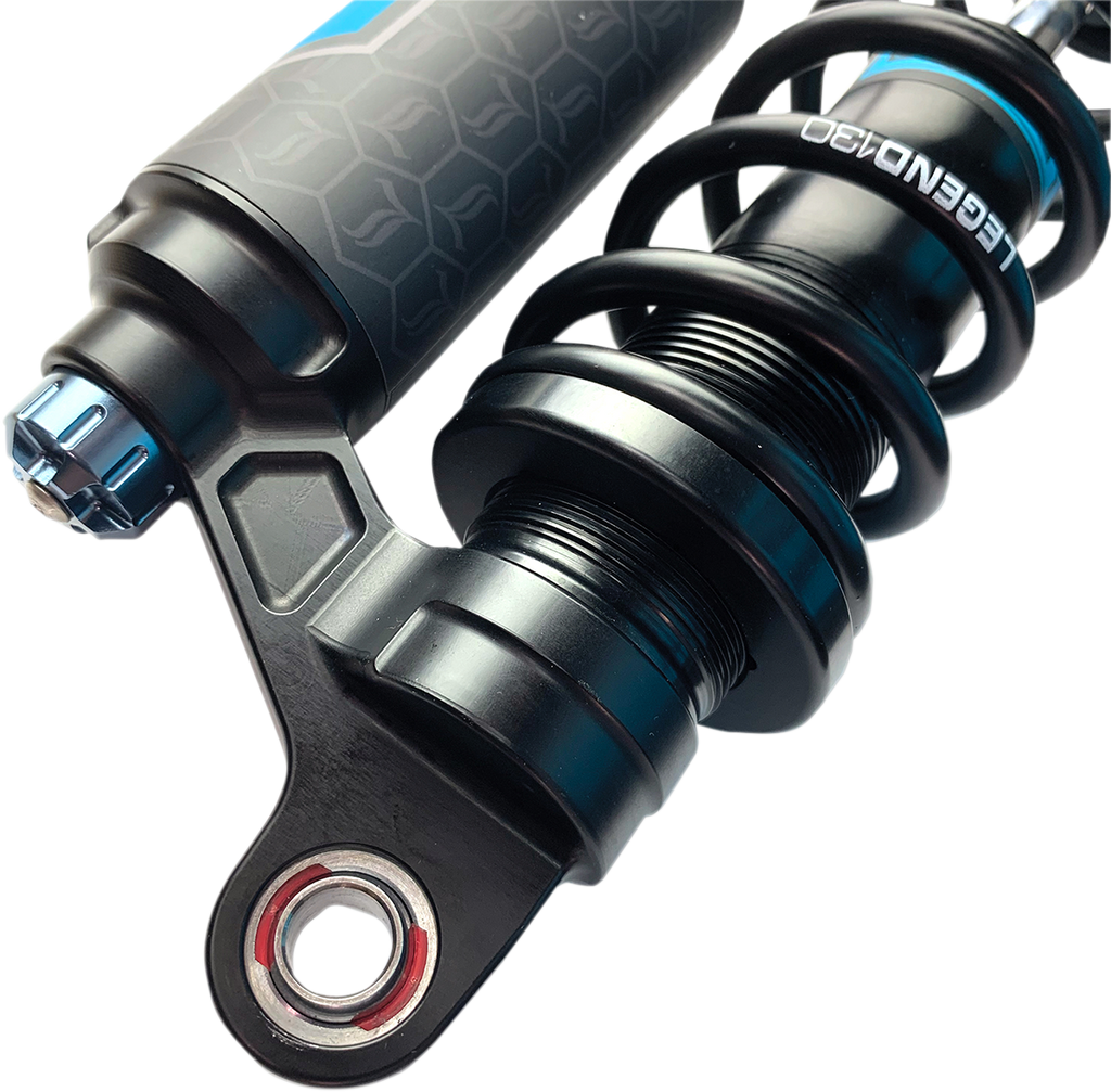 Legend REVO-ARC Piggyback Shocks for Harley FXR – 13" & 14" Adjustable Suspension