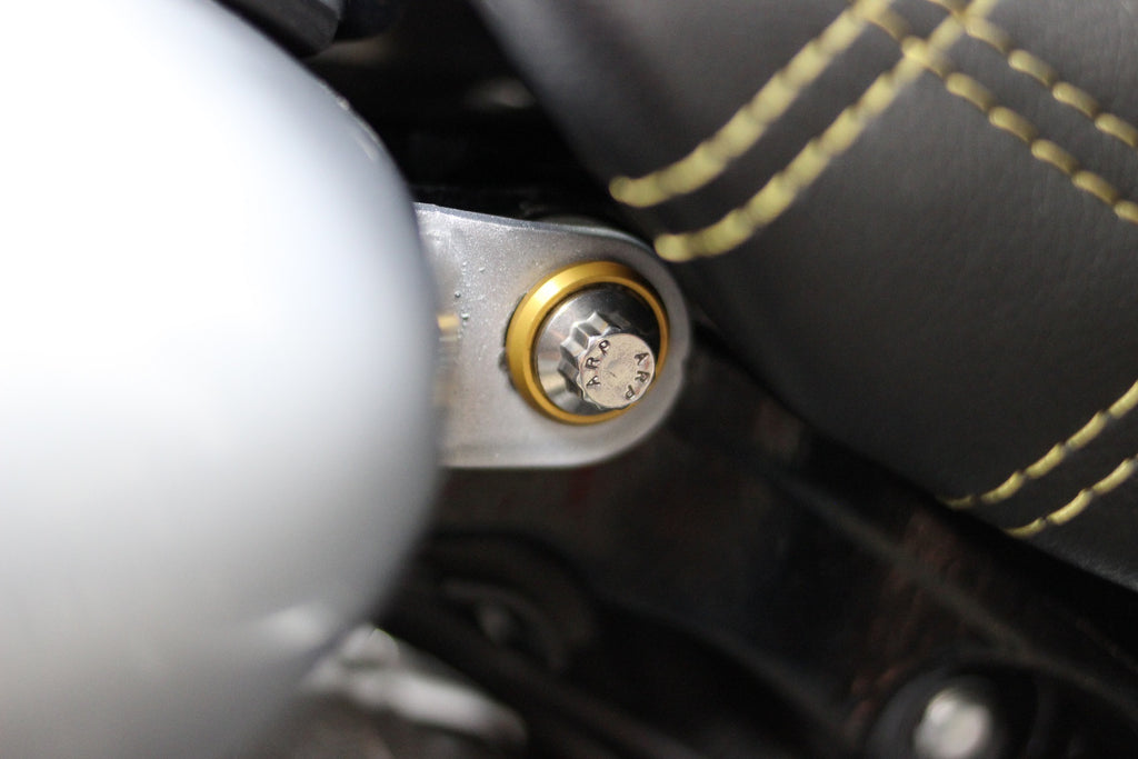 Two ARP bolts two billet beauty washers and two ARP 12-point nuts