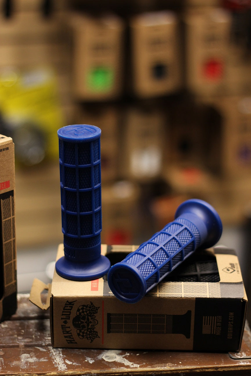 ODI x Hart Luck moto style waffle grips Harley Davidson