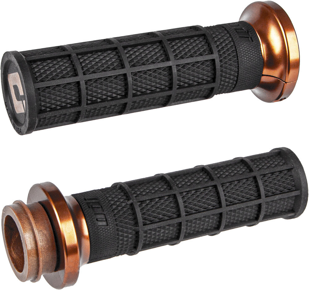 ODI x Hart Luck Waffle Harley Lock-On Grip Set