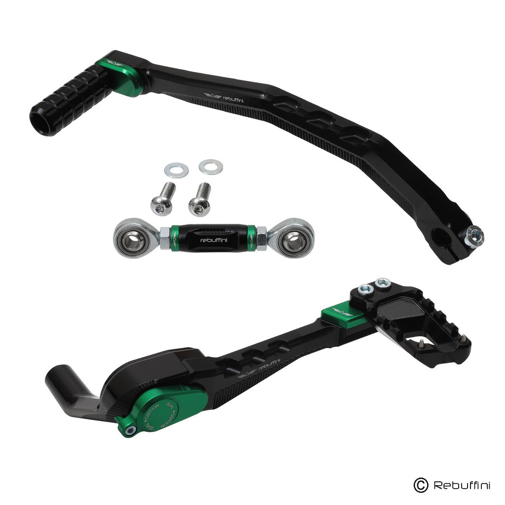 Rebuffini Wheelie Brake & Shift levers for M8 Softail