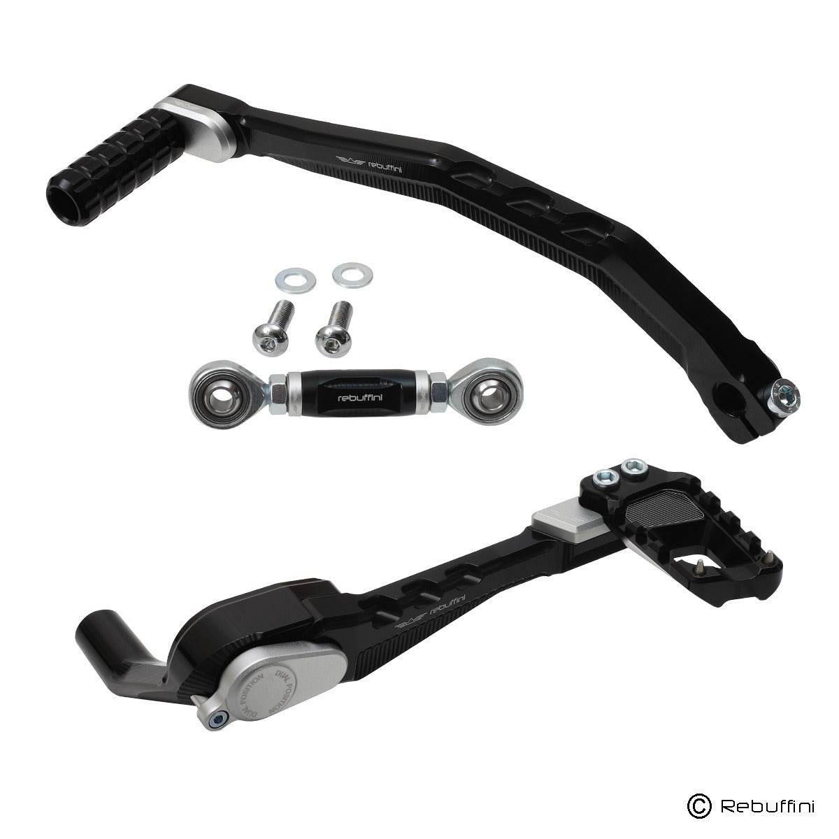 Rebuffini Wheelie Brake & Shift levers for M8 Softail