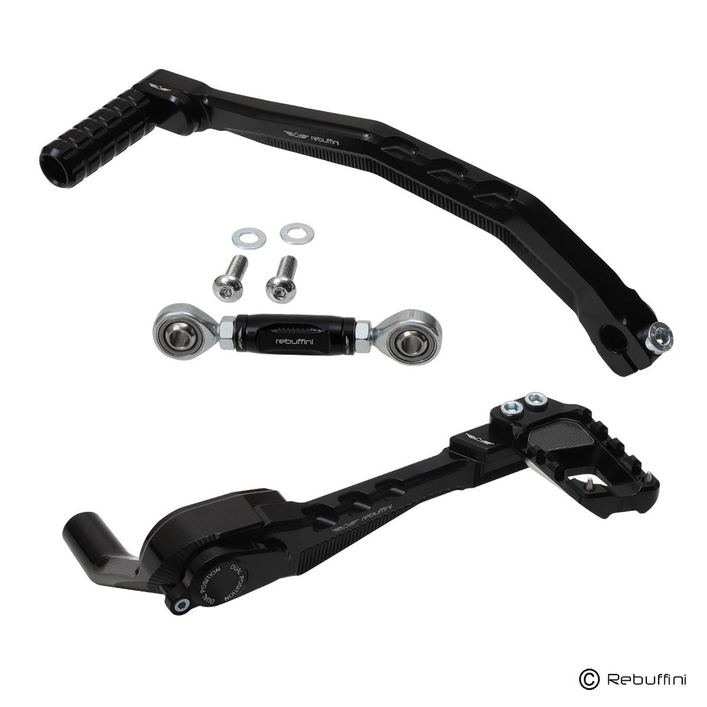 Rebuffini Wheelie Brake & Shift levers for M8 Softail