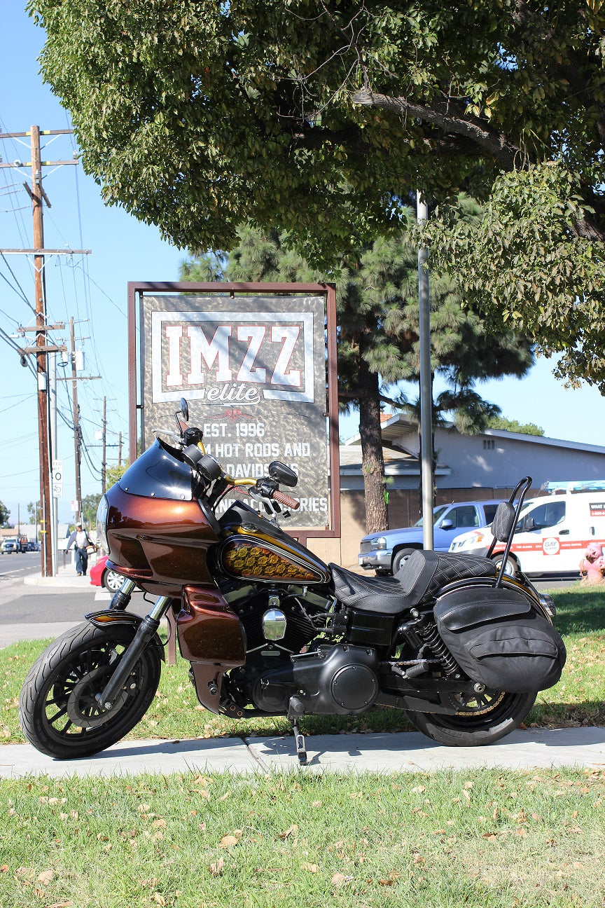 RWD FXRT fairing installed on Harley performance build