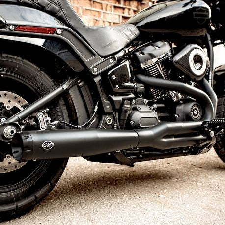 S&S Superstreet 2:1 Exhaust for 18+ M8 Softail Models