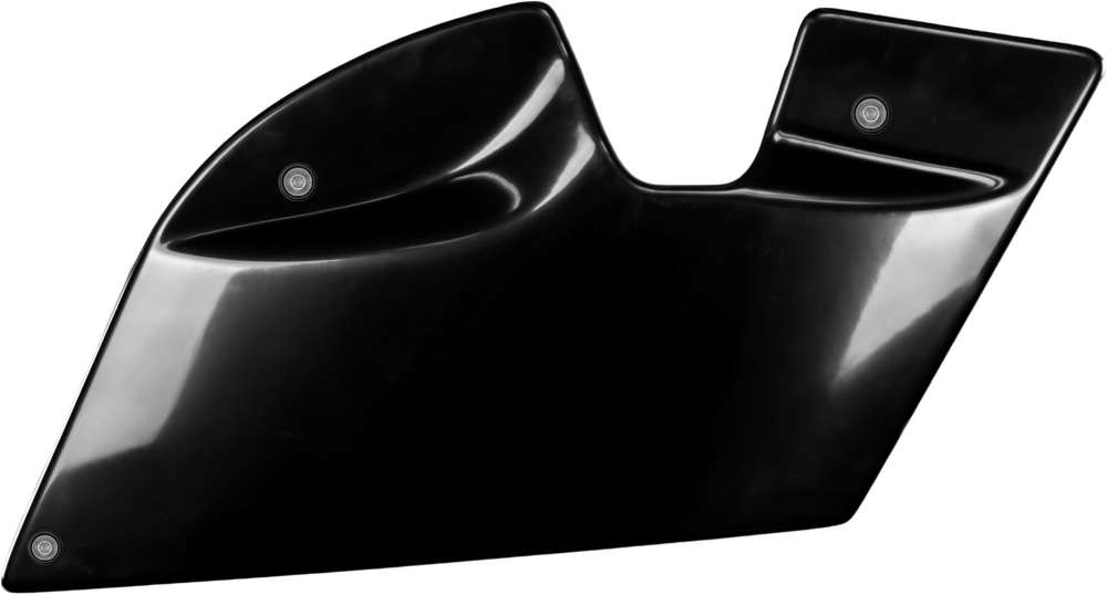Raw black ABS Santoro Chonies Harley bag delete panels