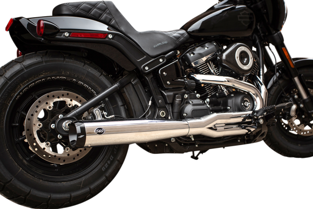 S&S Superstreet 2:1 Exhaust for 18+ M8 Softail Models