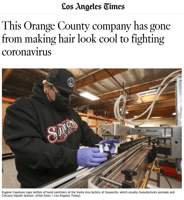 Suavecito Hand Sanitizer - 8 fl oz.